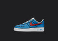 Blue & Red Cartoon - Custom Air Force 1s, hand-painted custom sneaker by Wokecustoms