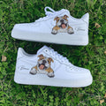 Bulldog - Custom Nike Air Force 1s, hand-painted custom sneaker by Wokecustoms