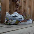 Sharks - Custom Air Force 1s, hand-painted custom sneaker by Wokecustoms