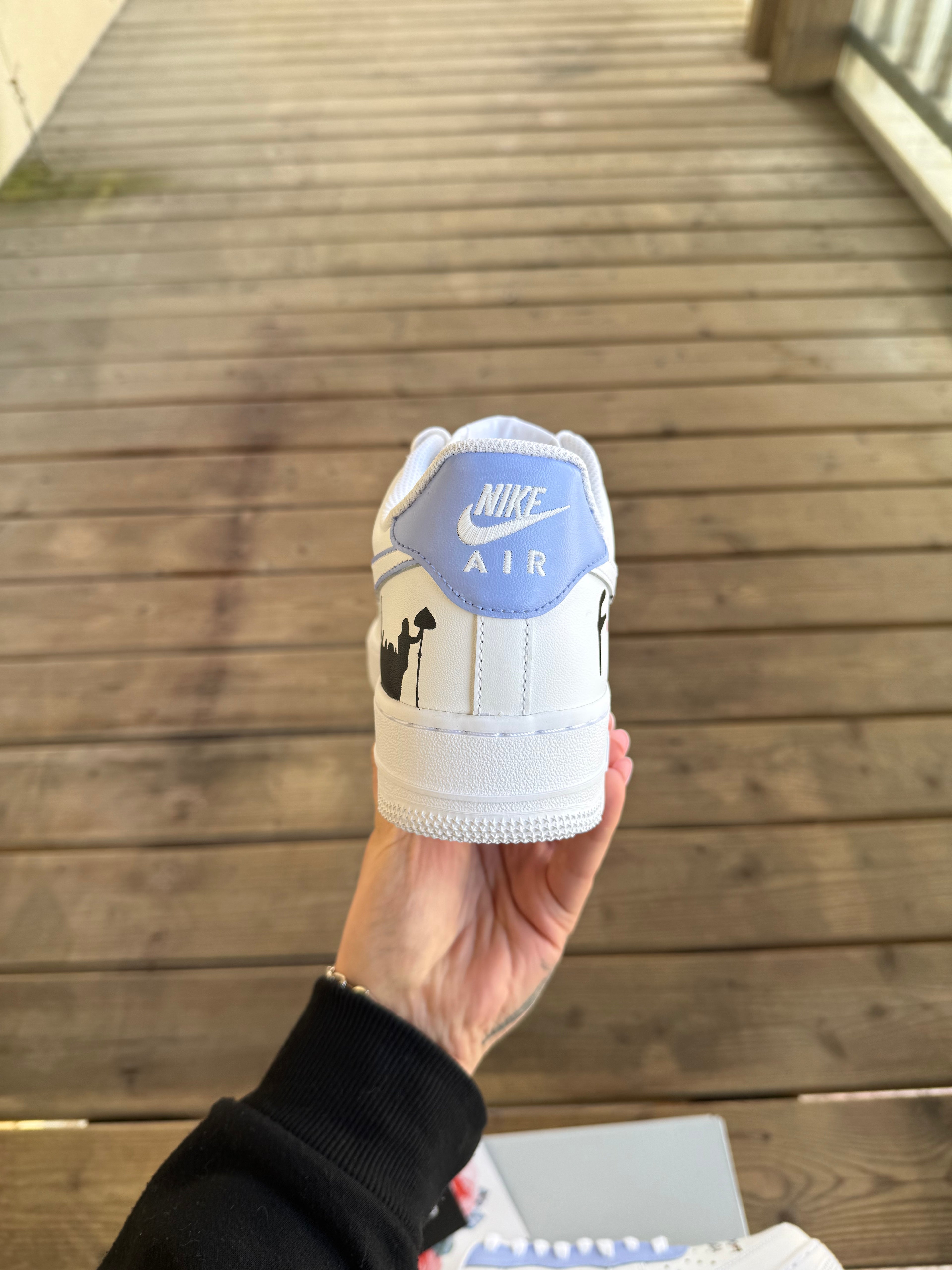 Friends Themed Design - Custom Nike Air Force 1s, hand-painted by Wokecustoms
