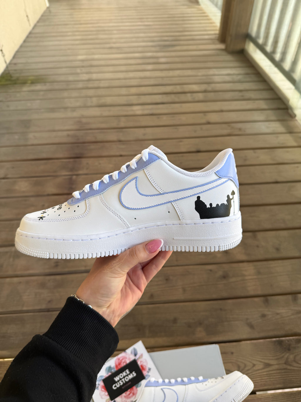 Friends Themed Design - Custom Nike Air Force 1s, hand-painted by Wokecustoms