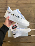 Friends Themed Design - Custom Nike Air Force 1s, hand-painted by Wokecustoms