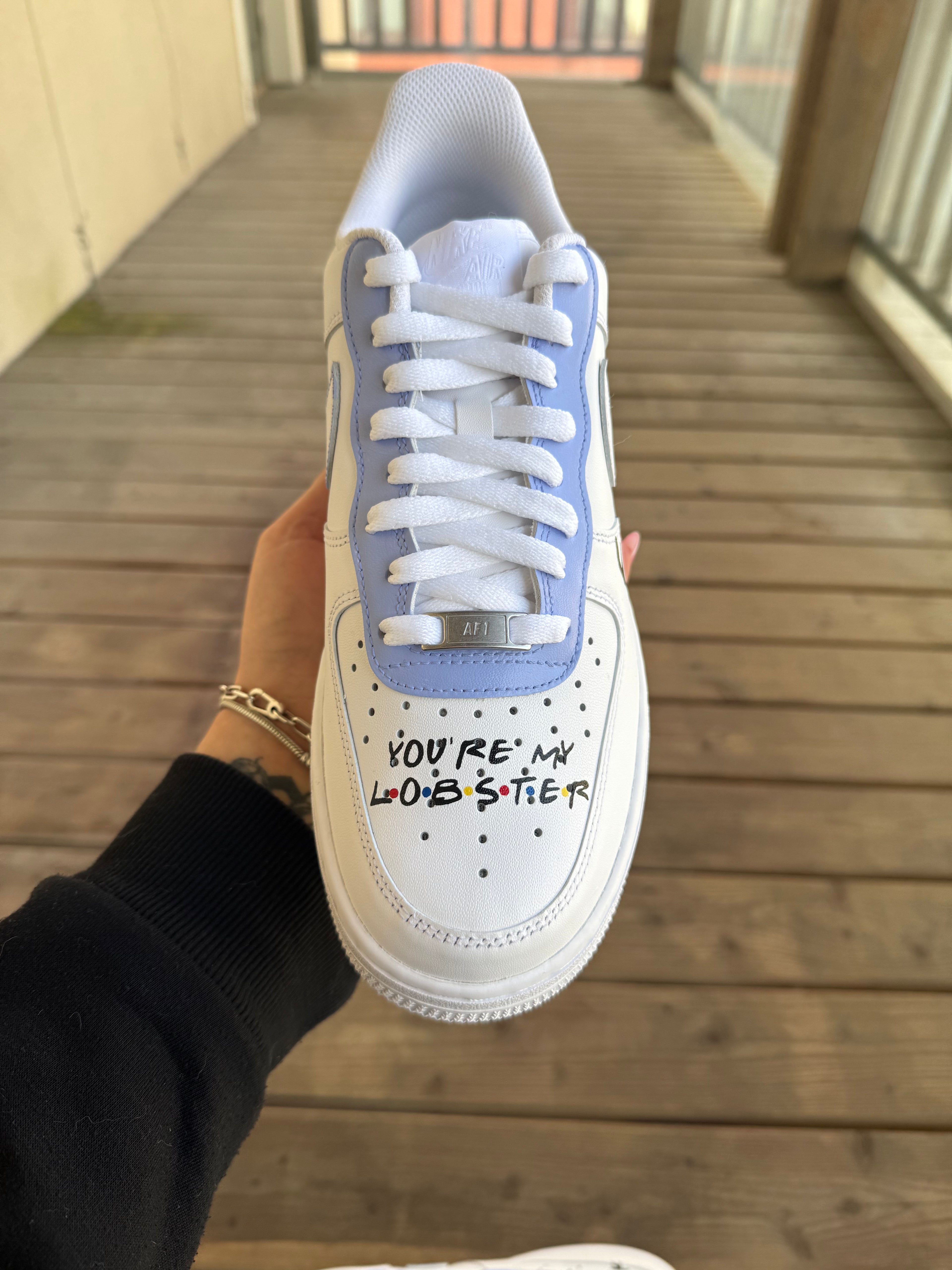 Friends Themed Design - Custom Nike Air Force 1s, hand-painted by Wokecustoms