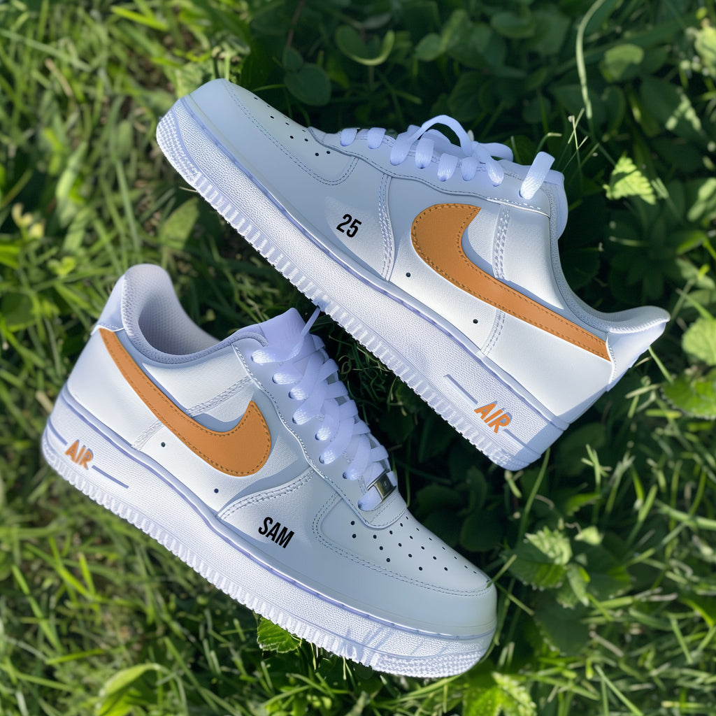 Personalised Name and Color - Custom Air Force 1s, hand-painted by Wokecustoms