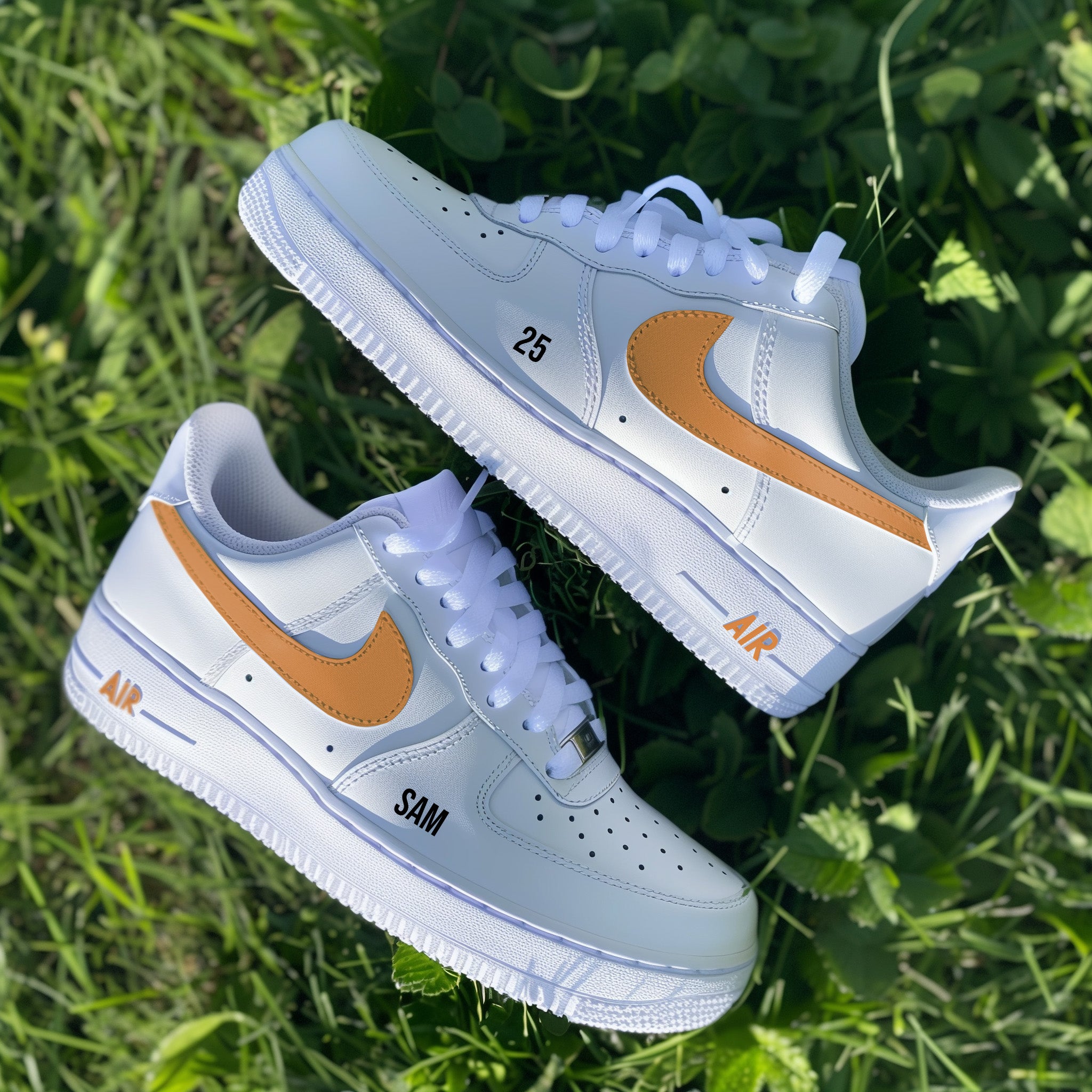 Personalised Name and Color - Custom Air Force 1s, hand-painted by Wokecustoms