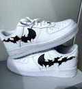 Black Bat - Custom Nike Air Force 1s, hand-painted by Wokecustoms