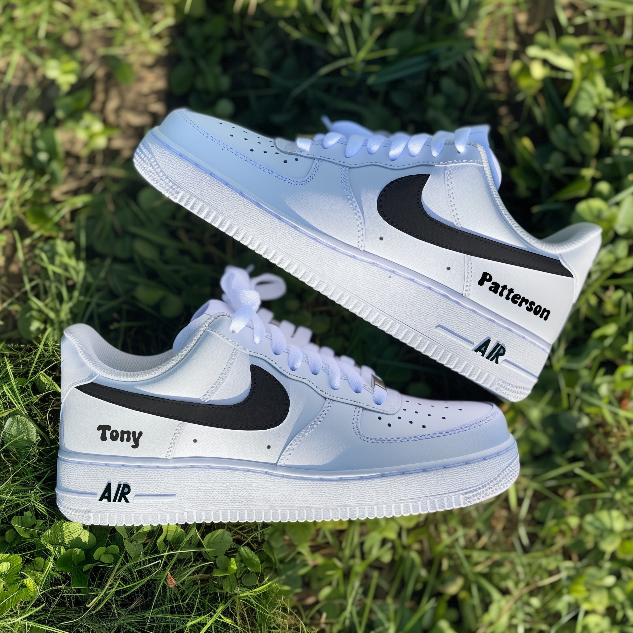 Personalised Name and Color - Custom Air Force 1s, hand-painted by Wokecustoms