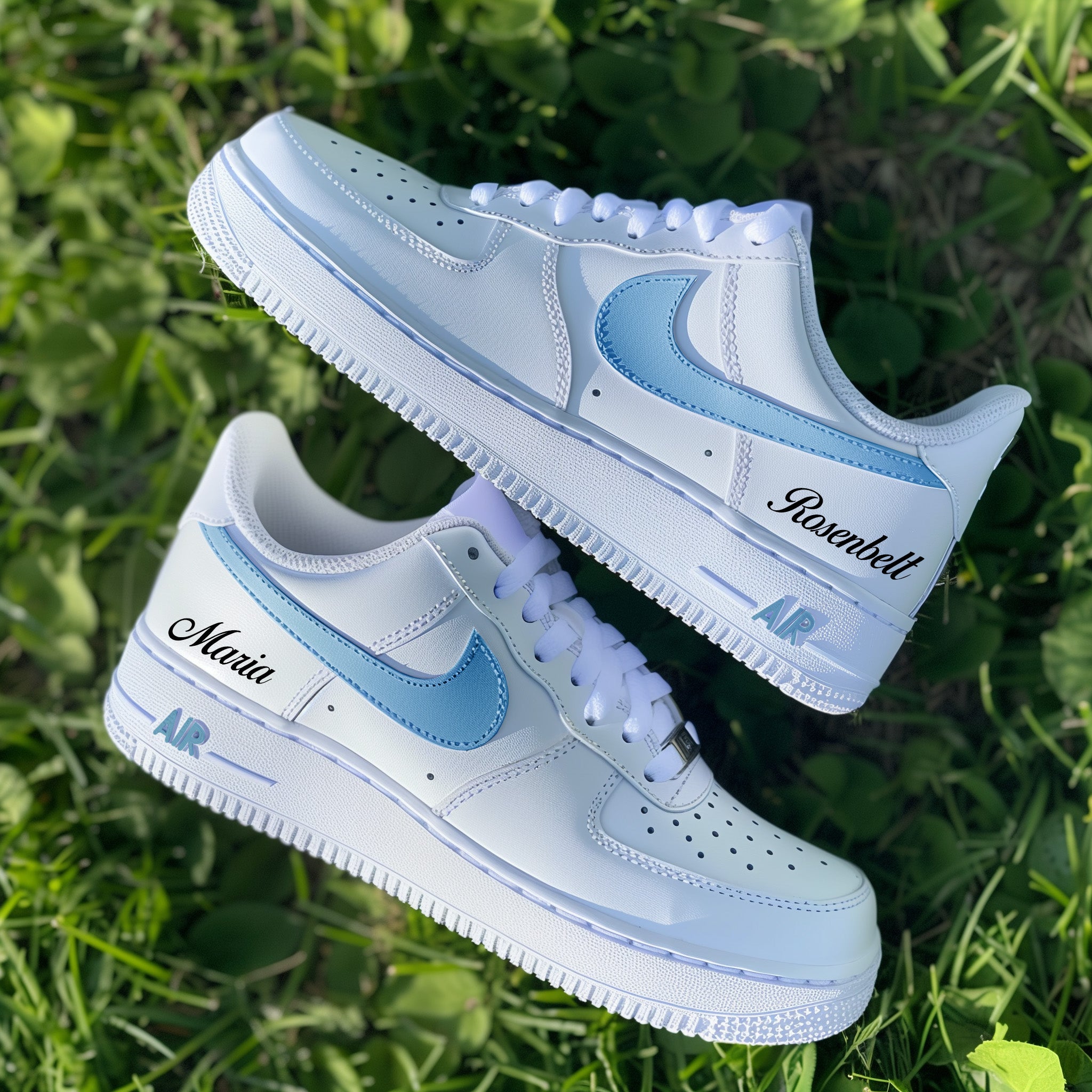 Personalised Name and Color - Custom Air Force 1s, hand-painted by Wokecustoms