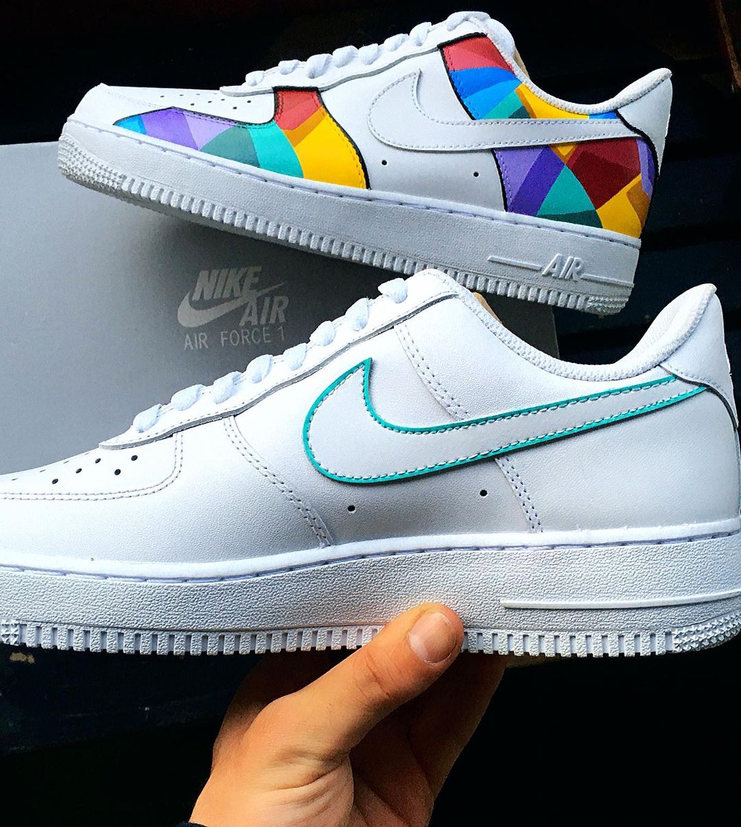 Custom Nike Af1 Solid Color Air Force Ones Sneaker Bemalte Air
