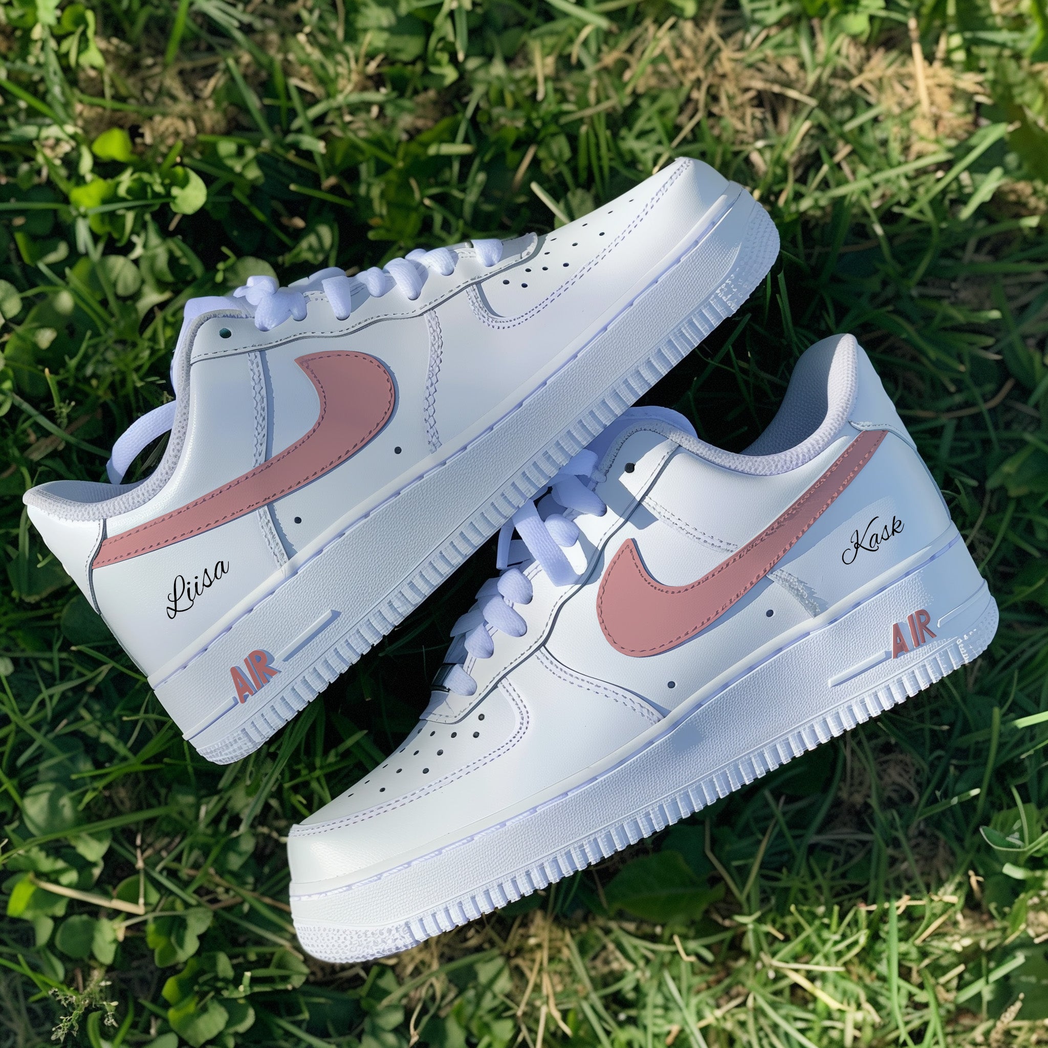 Personalised Name and Color - Custom Air Force 1s, hand-painted by Wokecustoms