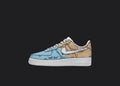 Cartoon Fade With Custom Text - Custom Air Force 1s, hand-painted custom sneaker by Wokecustoms