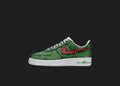 Green & Red Cartoon - Custom Air Force 1s, hand-painted custom sneaker by Wokecustoms