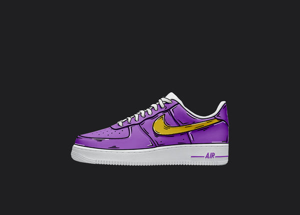 Purple yellow and sales white air force ones