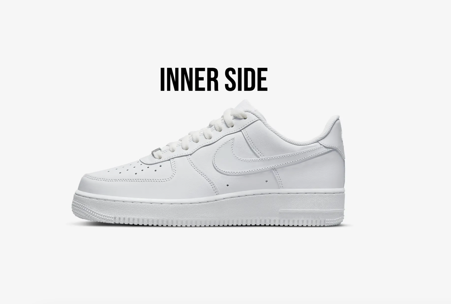 Minimal Wedding Shoes - Custom Nike Air Force 1s, hand-painted by Wokecustoms
