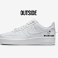 white nike air force 1 sneaker with text MR & MRS Tamm written in black on the back of the sneakers also with a handpainted pair of rings on the  side back of the sneaker