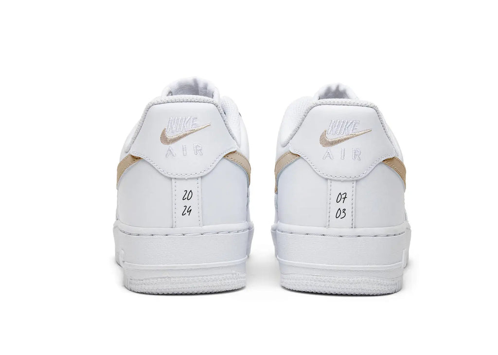 Custom "MR. Groom" AF1s - Mens Wedding Shoes, hand-painted by Wokecustoms