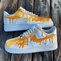 Honey Drip - Custom Nike Air Force 1s, hand-painted by Wokecustoms