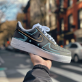Tron Themed - Custom Air Force 1s, hand-painted custom sneaker by Wokecustoms