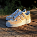 Golden Fingerprint Hand-Painted Custom Air Force 1, by Wokecustoms