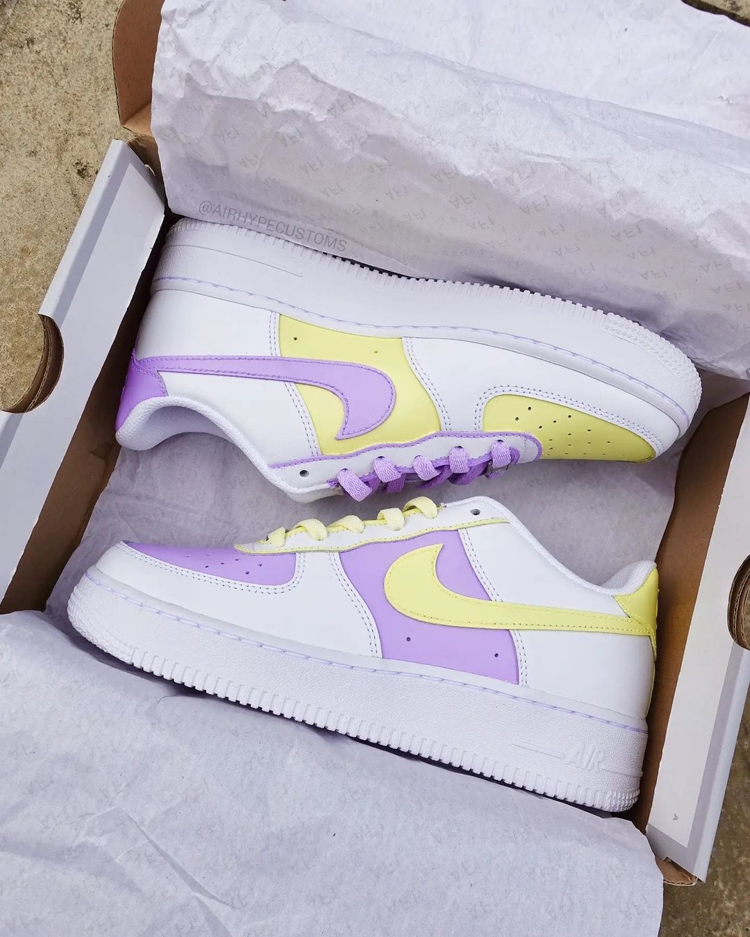 Custom Pastel Air Force 1s WokeCustoms - Main Image