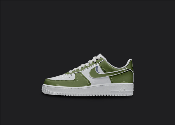 Nike Air store Force 1 X Green. Customise your own colours