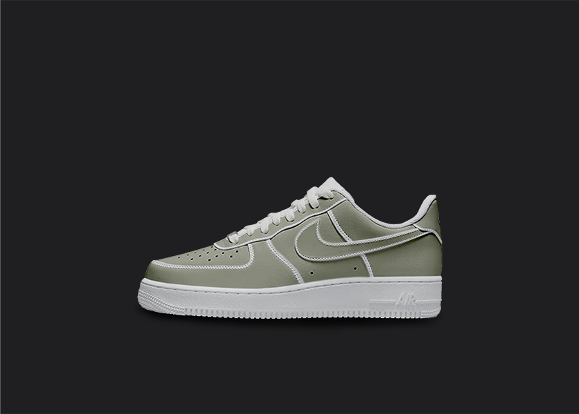 Cartoon Air Force 1s - Pastel Green Cartoon, hand-painted custom sneaker by Wokecustoms