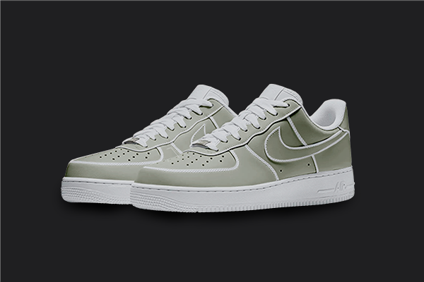 Cartoon Air Force 1s - Pastel Green Cartoon, hand-painted custom sneaker by Wokecustoms