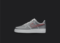 Cartoon Air Force 1s - Red Swoosh, hand-painted custom sneaker by Wokecustoms