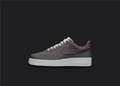 Cartoon Air Force 1s - Black & Red, hand-painted custom sneaker by Wokecustoms