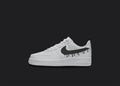 Black Drip - Custom Air Force 1s, hand-painted custom sneaker by Wokecustoms