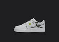Kawasaki Waves - Custom Air Force 1s, hand-painted custom sneaker by Wokecustoms