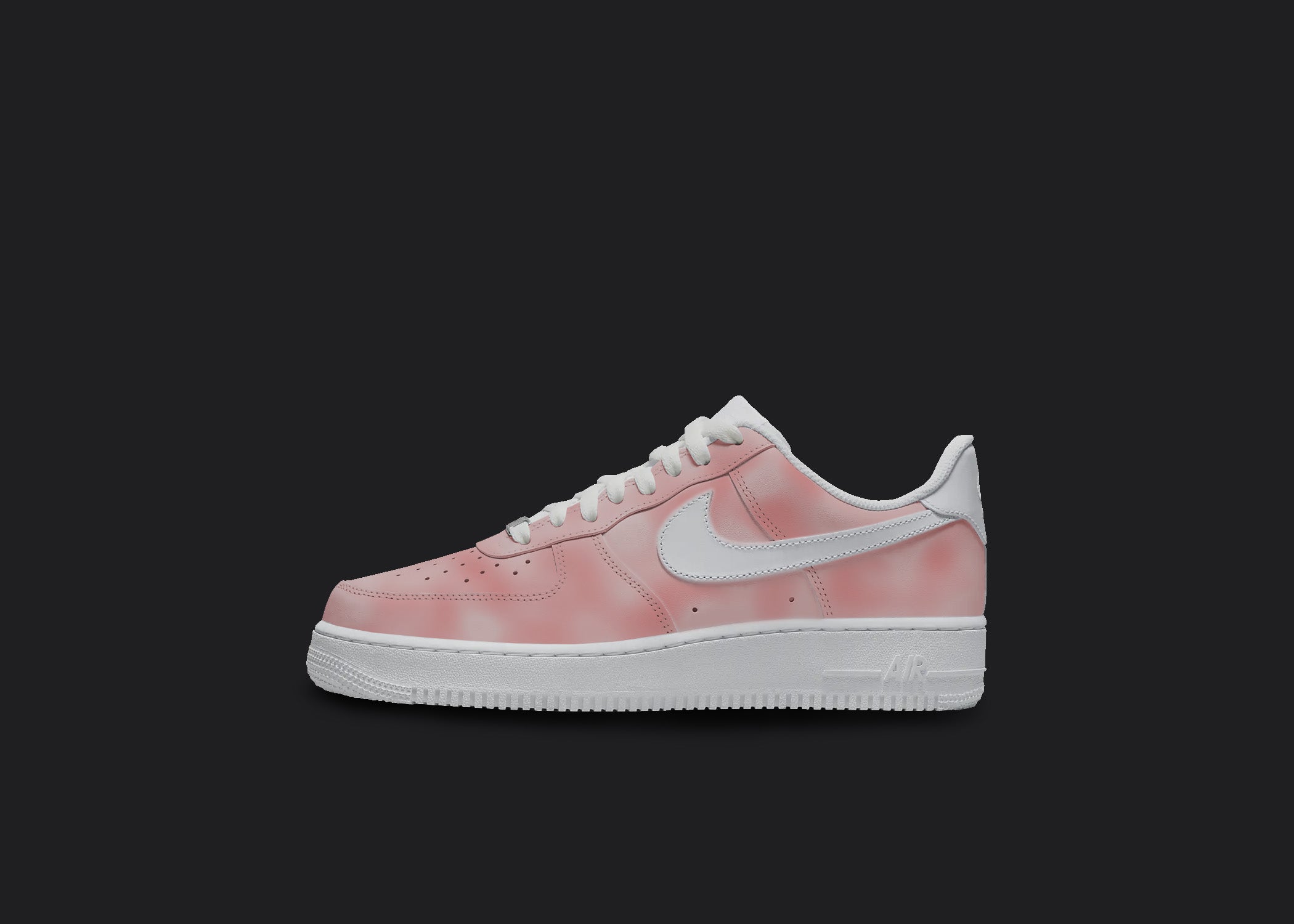 Pink Clouds - Custom Air Force 1s, hand-painted custom sneaker by Wokecustoms