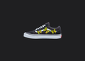Yellow Butterfly Design - Custom Vans Old Skool, hand-painted custom shoe by Wokecustoms