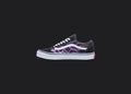 Purple Lightning - Custom Vans Old Skool, hand-painted custom shoe by Wokecustoms