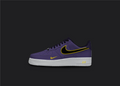 Purple and Yellow - Custom AF1, hand-painted custom sneaker by Wokecustoms