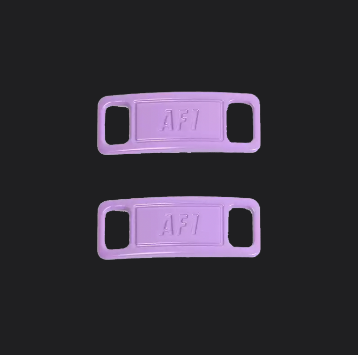 Shoe Tag - Purple, custom sneaker accessory by Wokecustoms