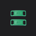 Shoe Tag - Green, custom sneaker accessory by Wokecustoms