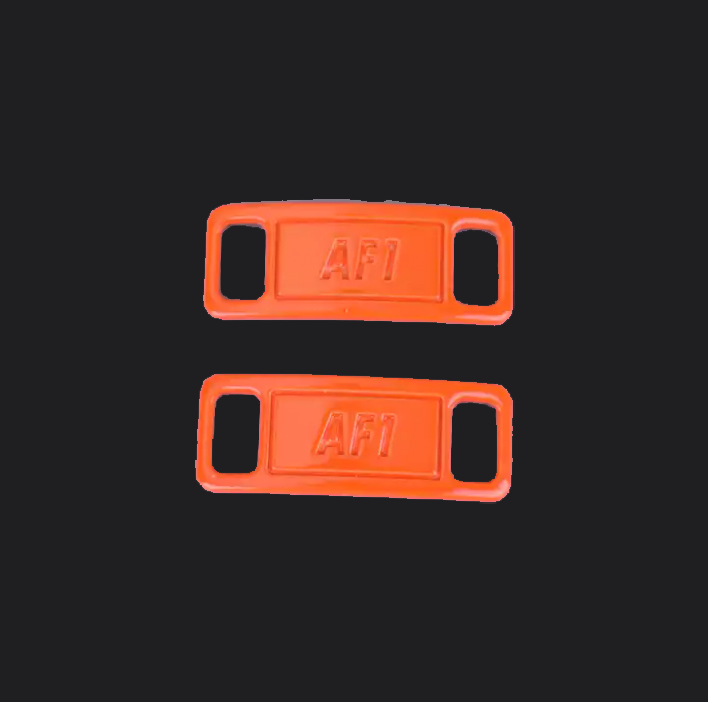 Shoe Tag - Orange, custom sneaker accessory by Wokecustoms