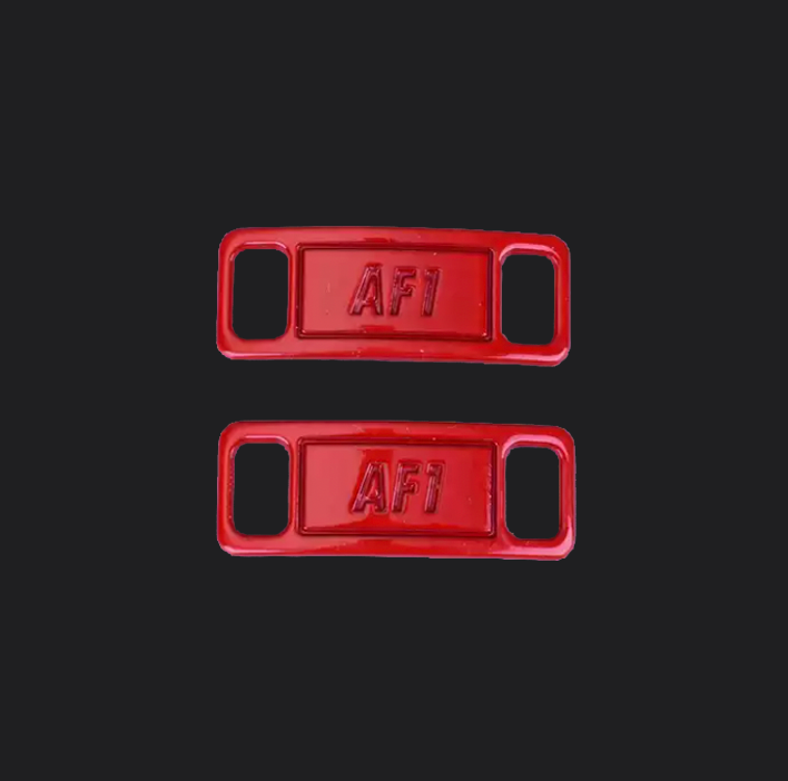Shoe Tag - Red, custom sneaker accessory by Wokecustoms